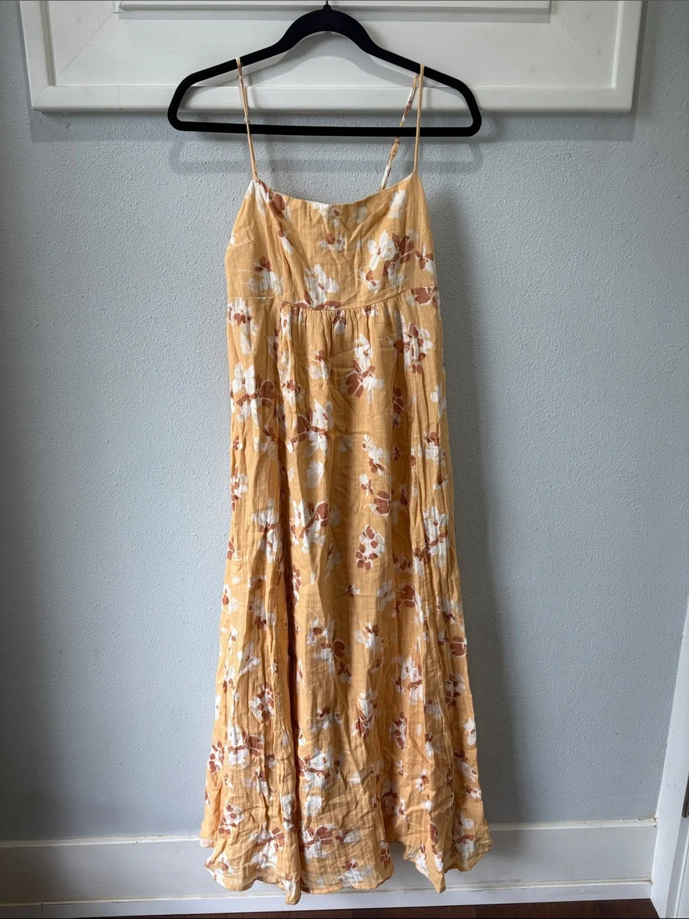 Abercrombie & Fitch Mustard Floral Maxi Dress